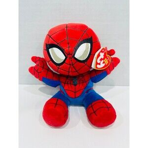 TY Beanie Baby Marvel Super Heroes - SPIDERMAN 8” Plush Toy